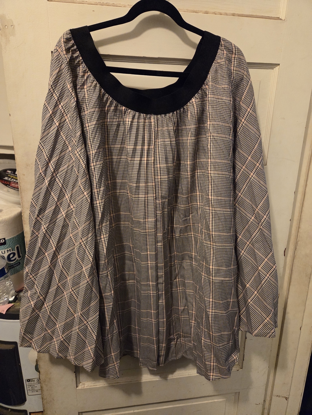 a new day Plaid Skirt in Black and Pink